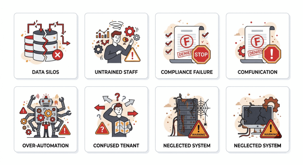 Six common mistakes to avoid when implementing AI property management solutions in the UK