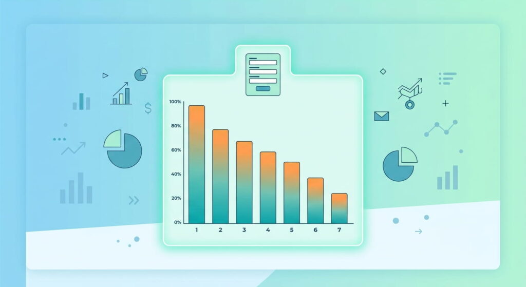 Chart of conversion rates by form field count