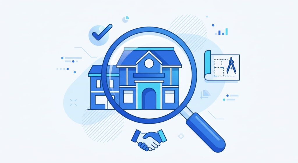 Illustration representing how to evaluate and choose a trustworthy London web design agency