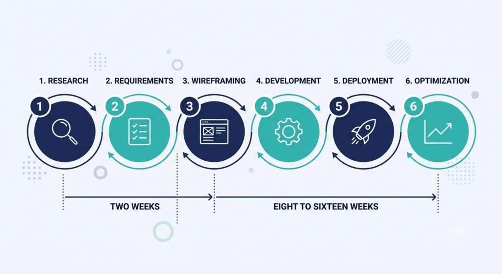 Six-step MVP development process from idea to launch